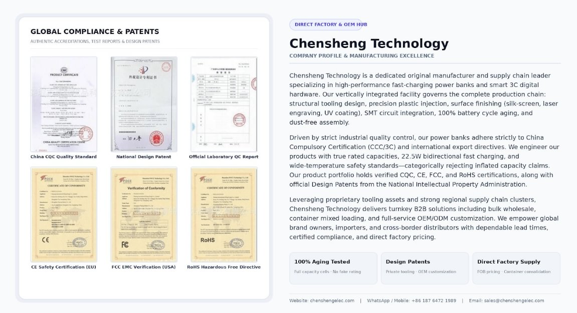 Chensheng Technology Credentials and Company Profile